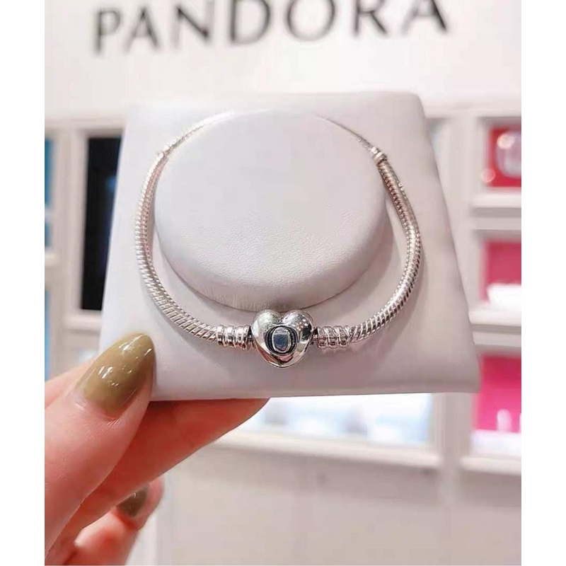 Vòng tay Pandora trái tim bạc 925 full bõ sẵn hàng
