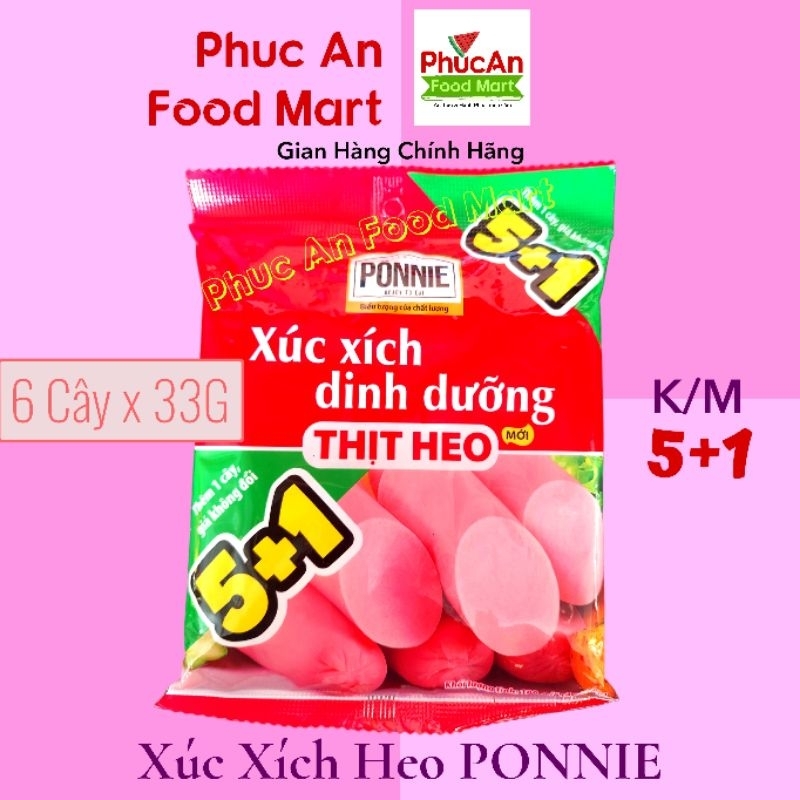 Xúc xích Heo PONNIE 5+1