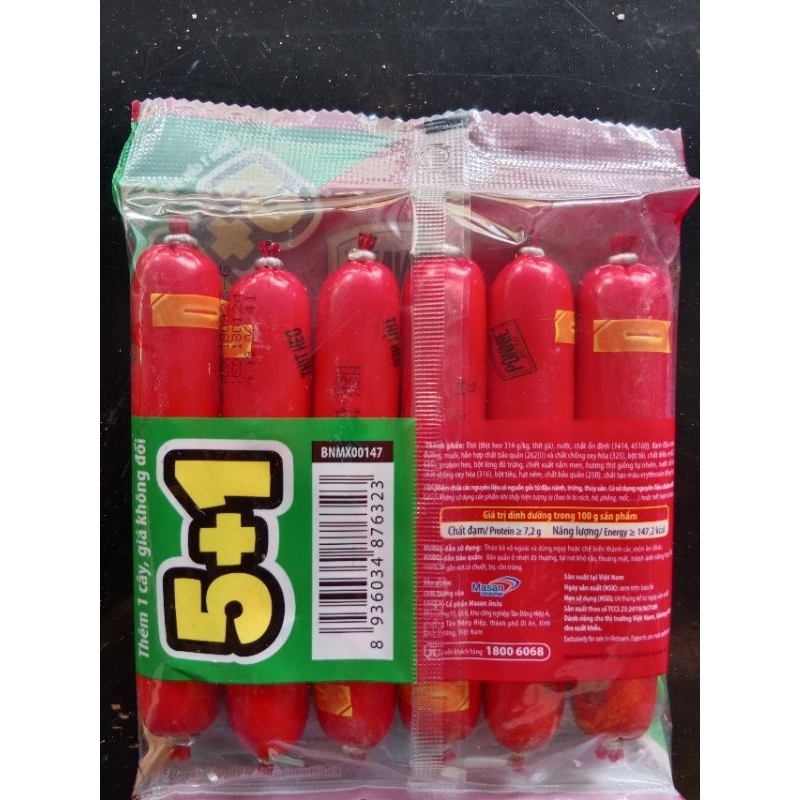 Xúc xích Heo PONNIE 5+1