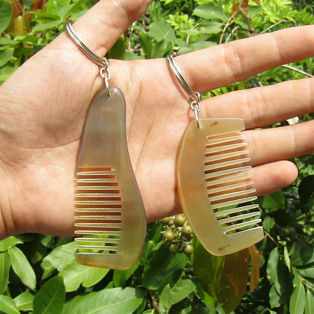 Móc Khoá Sừng Bò Châu Phi Chạm 12 Con Giáp MK09