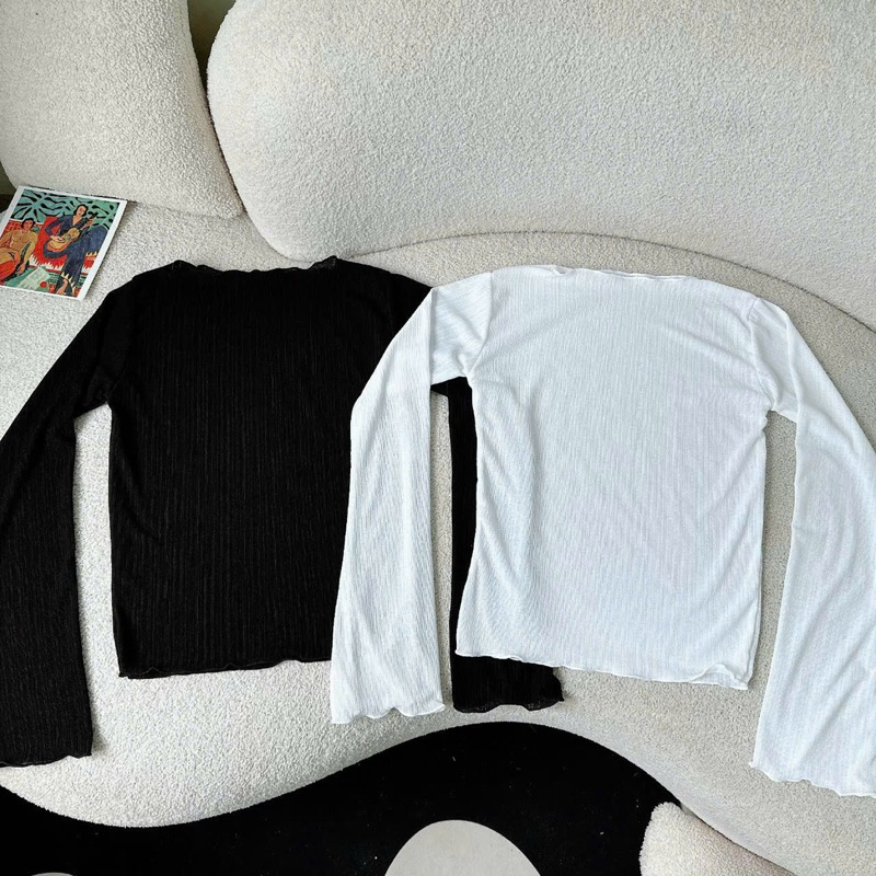 Áo lưới giấy thu đông cute cận chất giá sinh viên