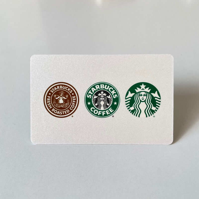 0931-35 THẺ STARBUCKS GIẤY US 3 LOGOS (thẻ đã sử dụng, dùng để sưu tầm)
