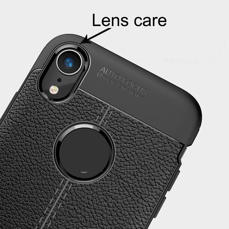 Ốp Lưng Auto Focus, Ốp Ferrari Vân Da Cho iPhone XR