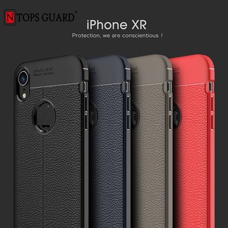 Ốp Lưng Auto Focus, Ốp Ferrari Vân Da Cho iPhone XR