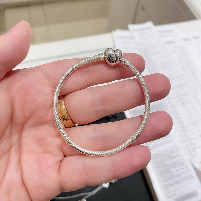 Vòng tay Pandora trái tim bạc 925 full bõ sẵn hàng