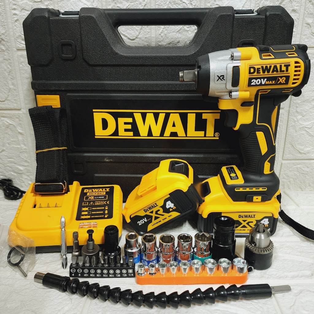 Máy Siết Bulong Dewat 20V DCF-887, Máy bắn bulong Động Cơ Không ChổI Than