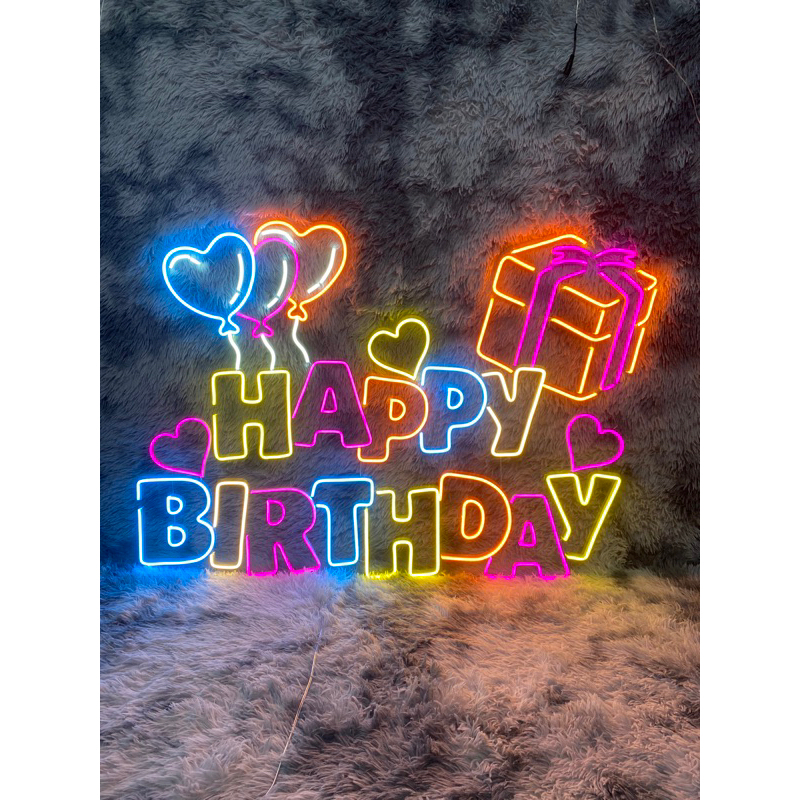 Đèn led neon Happy Birthday