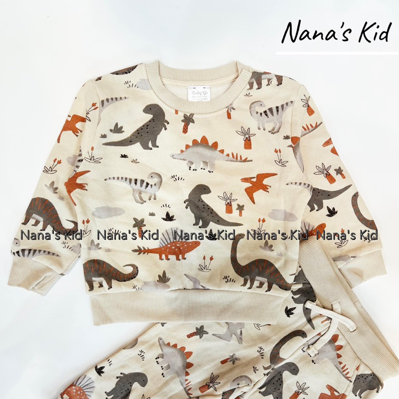 Bộ nỉ hình khủng long xuất dư xịn cho bé siêu xinh