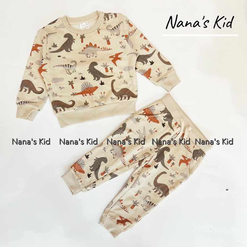 Bộ nỉ hình khủng long xuất dư xịn cho bé siêu xinh