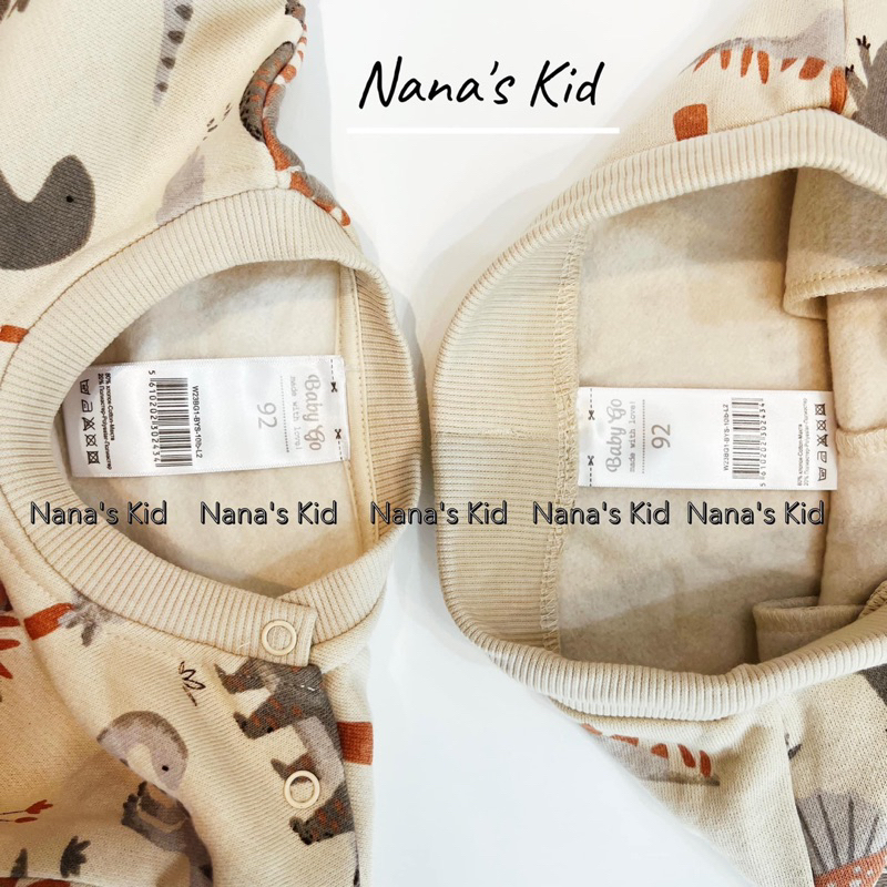 Bộ nỉ hình khủng long xuất dư xịn cho bé siêu xinh