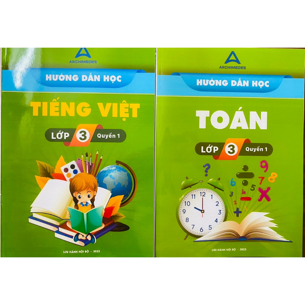 Sách - Hướng dẫn học Toán, Tiếng Việt lớp 3 trường Archimedes (bản mới 2023)