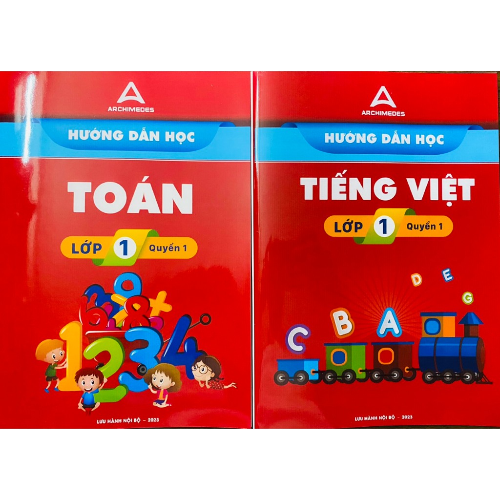 Sách - Hướng dẫn học Toán, Tiếng Việt lớp 1 trường Archimedes (bản mới 2023)