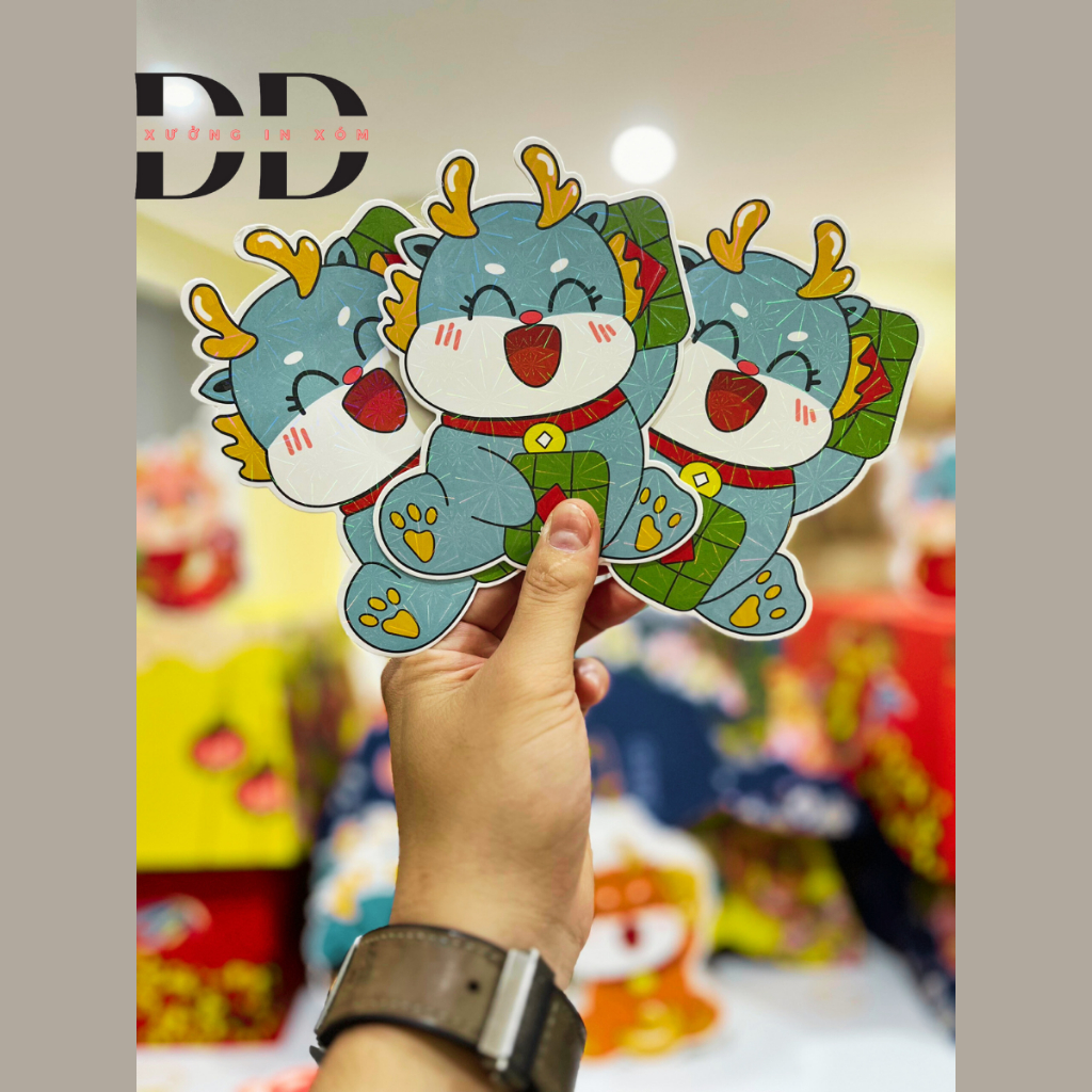 1 Bao lì xì Chibi Tết 2024 - Độc đáo, dễ thương, phản quang, kích thước 10x13 cm