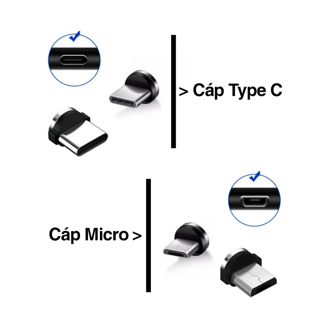 Cáp sạc Samsung 15w Type C và Micro chính hãng màu đen trắng dài 1m bảo hành 6 tháng