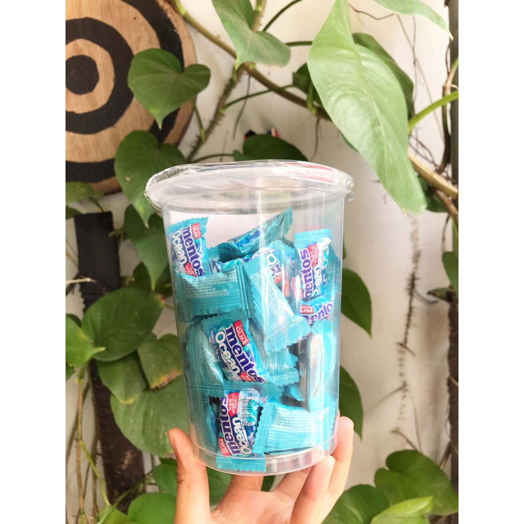 Kẹo Gum Mentos Ocean Có Nhân Hương Bạc Hà Thảo Mộc