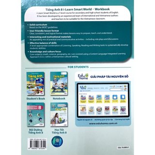 Sách Workbook Tiếng Anh Lớp 8 I-Learn Smart World
