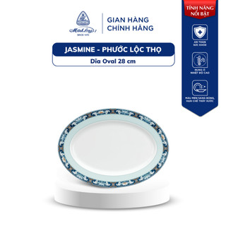 Dĩa sứ cao cấp minh long - jasmine - phước lộc thọ