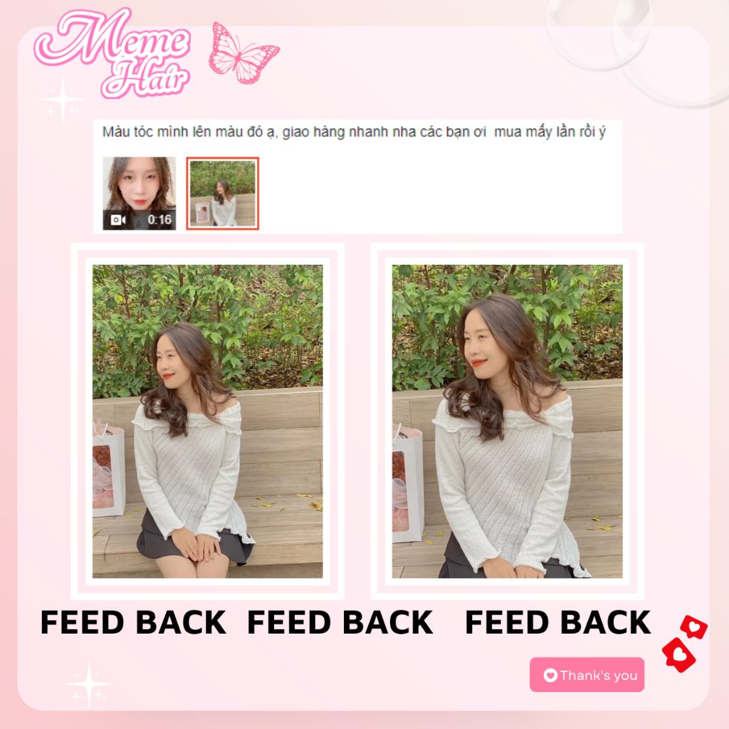 Thuốc nhuộm tóc màu nâu bơ không tẩy , tặng kèm oxy trợ dưỡng và bao tay