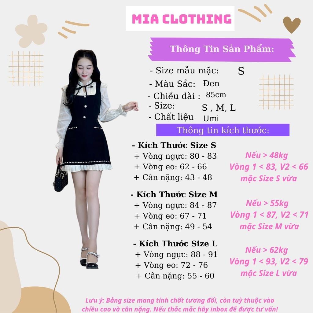 Váy nữ tiểu thư dài tay đi chơi dễ thương đầm thiết kế dự tiệc sang chảnh Miaclothing V234