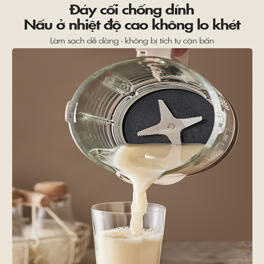 Máy làm sữa hạt 1.75L Bear PBJ-D10T1, 10 chức năng, xay nấu sữa hạt, xay sinh tố đa năng, nấu cháo – Hàng chính hãng