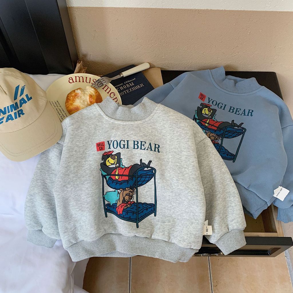 Áo nỉ lông bé trai hãng BEIBEI shop Sukun - Áo nỉ lót lông trẻ em Kunkids
