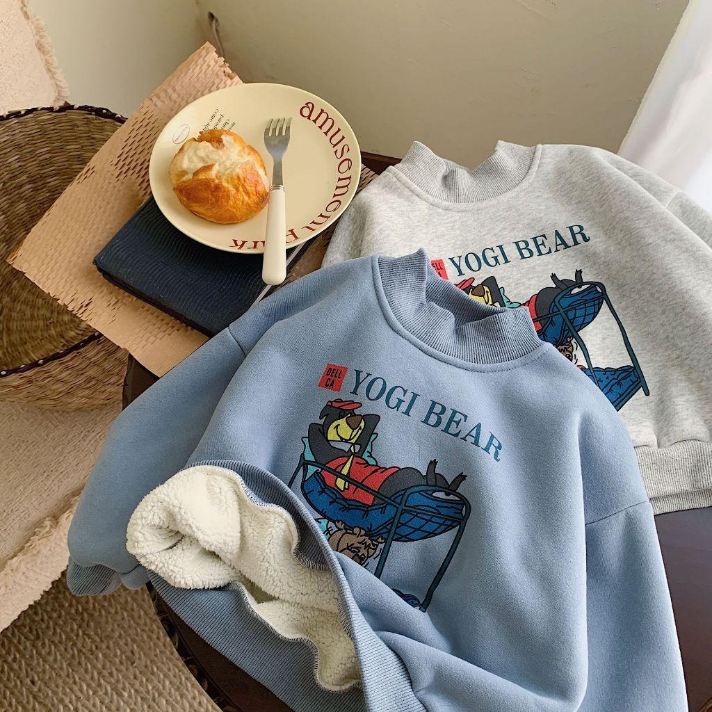 Áo nỉ lông bé trai hãng BEIBEI shop Sukun - Áo nỉ lót lông trẻ em Kunkids