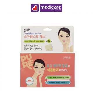 Miếng dán giảm mụn SOMADERM 32 miếng