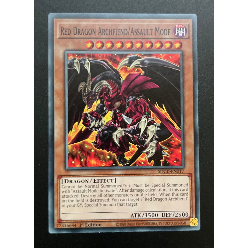 [Thẻ bài Yugioh] - [TCG-UK] - SDCK-EN017 - Red Dragon Archfiend/Assault Mode - Common