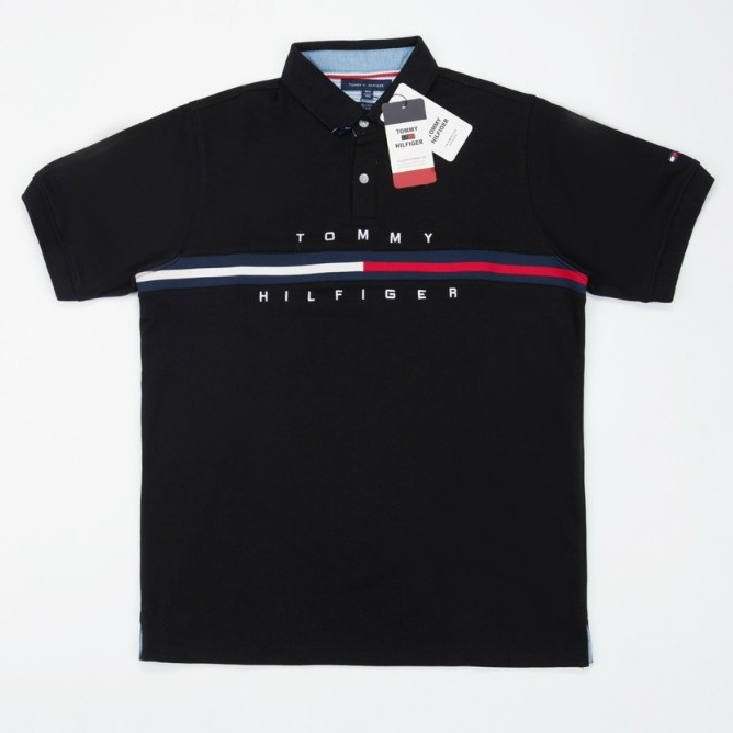 Áo polo Tom phối kẻ nam nữ cao cấp Áo polo Tom kẻ nam nữ mới nhất