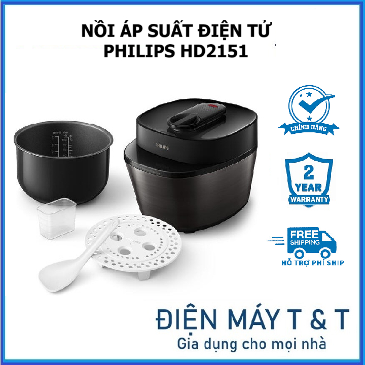 Nồi áp suất đa năng điện tử Philips HD2151 - Hàng chính hãng