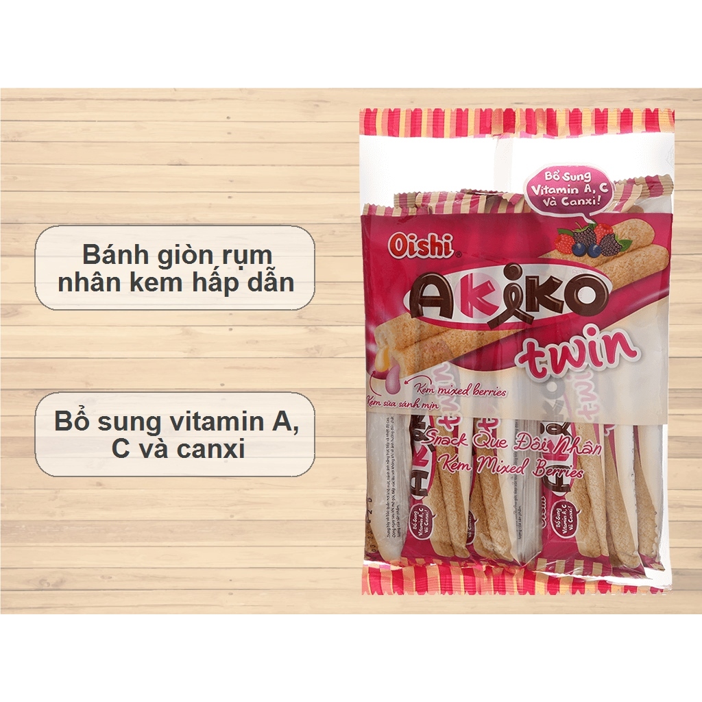 Bánh akiko oishi - bánh snack que nhân