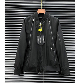 Áo khoác bomber nam DSQ chữ thêu mix khóa cao cấp - Áo khoác nam DSQ 2 lớp cao cấp