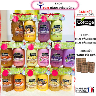 Set quà 2 chai sữa tắm Cottage 250ml Hàng Pháp