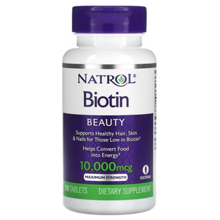 Viên uống hỗ trợ mọc tóc natrol biotin 10000mcg fast dissolve hộp 100 viên Healthy Care Maxwell68