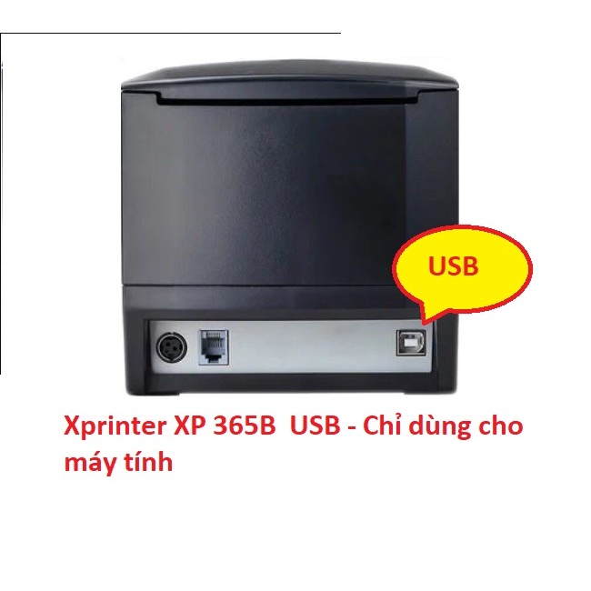 Máy in mã vạch Xprinter, In tem trà sũa, in bill Xprinter XP- 365B Hàng Nhập Khẩu