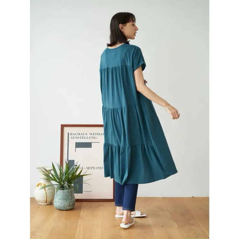 [virusplussize]Đầm xuất nhật form chữ A basic bigsize.