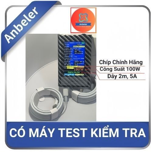 Dây cáp sạc nhanh 2 đầu Type C Zin bóc máy, dùng cho các dòng máy nhà táo