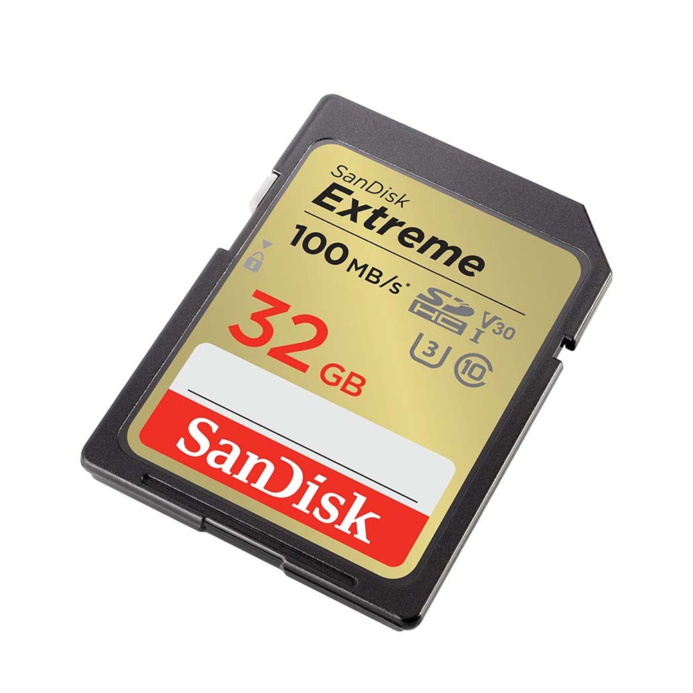 Thẻ nhớ SDHC SanDisk Extreme U3 V30 32GB 100MB/s SDSDXVT-032G-GNCIN