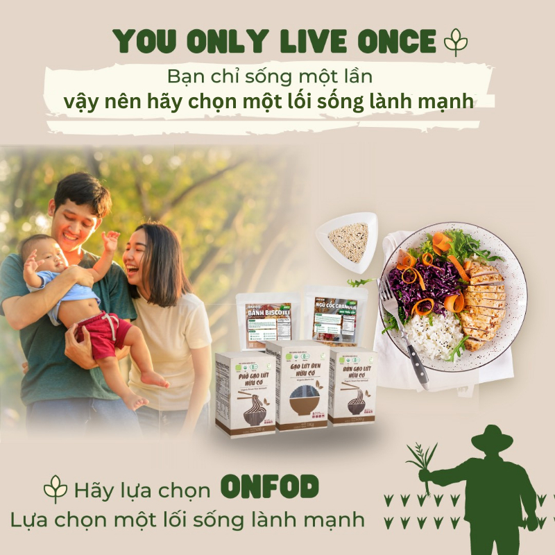 Mì chũ rau củ gạo lứt ngũ sắc sấy lạnh hữu cơ ONFOD ăn kiêng giảm cân cho người tiểu đường, gym, yoga, mẹ bầu 1kg