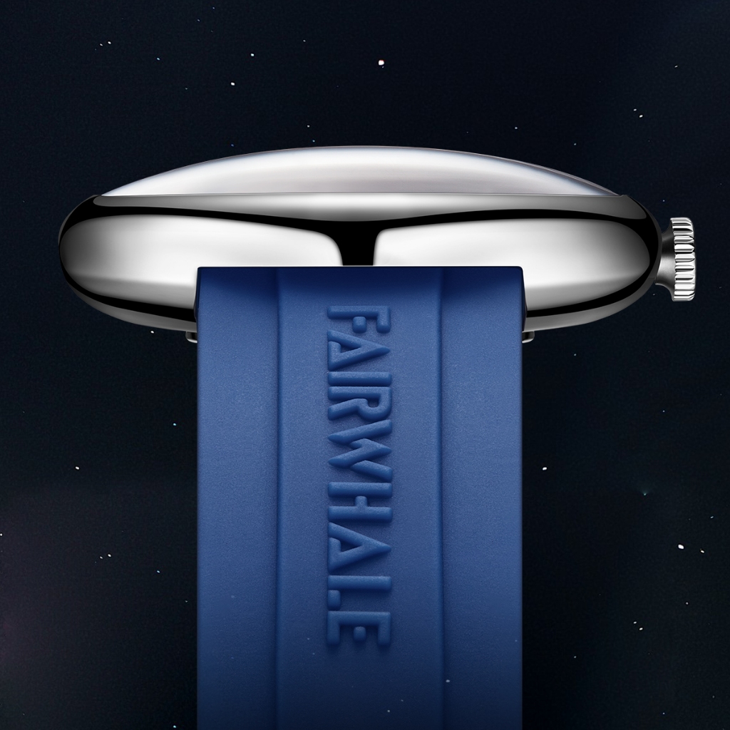 Đồng Hồ Nam Nữ Chính Hãng Mark Fairwhale FW010 Mặt Hình Vũ Trụ Máy Pin Size 43.5mm Chống Nước 30m Dây Đeo Silicone