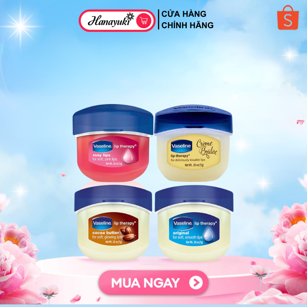 Sáp Dưỡng Môi Mềm Mịn Vaseline Lip Therapy Original 7g