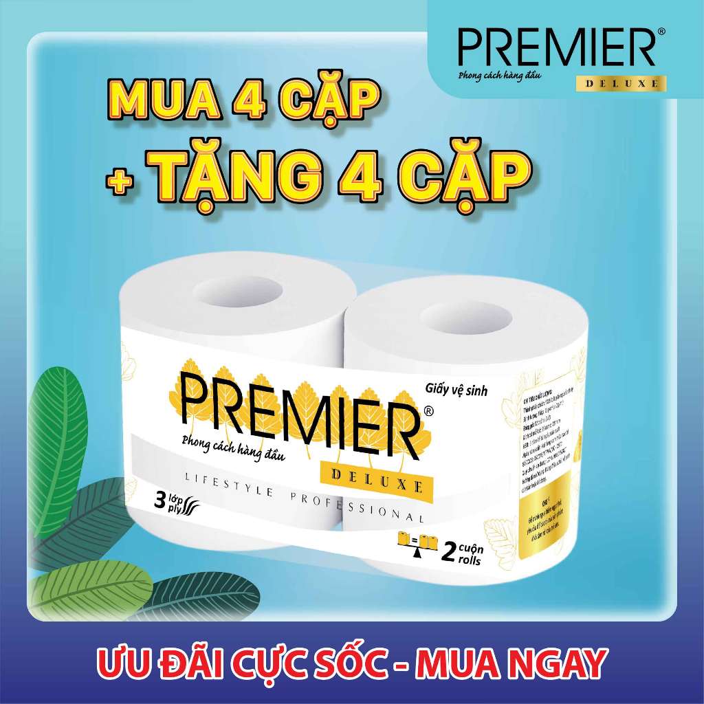 Giấy Vệ Sinh PREMIER Deluxe 3 lớp