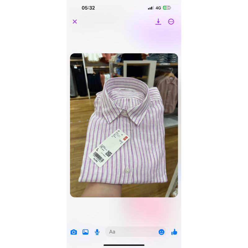 Áo sơ mi dài tay linen