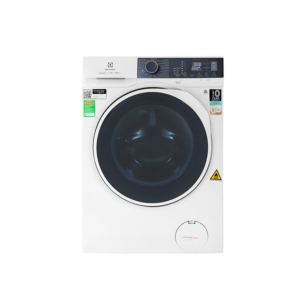 Máy giặt sấy Electrolux Inverter giặt 9 kg - sấy 6 kg EWW9024P5WB