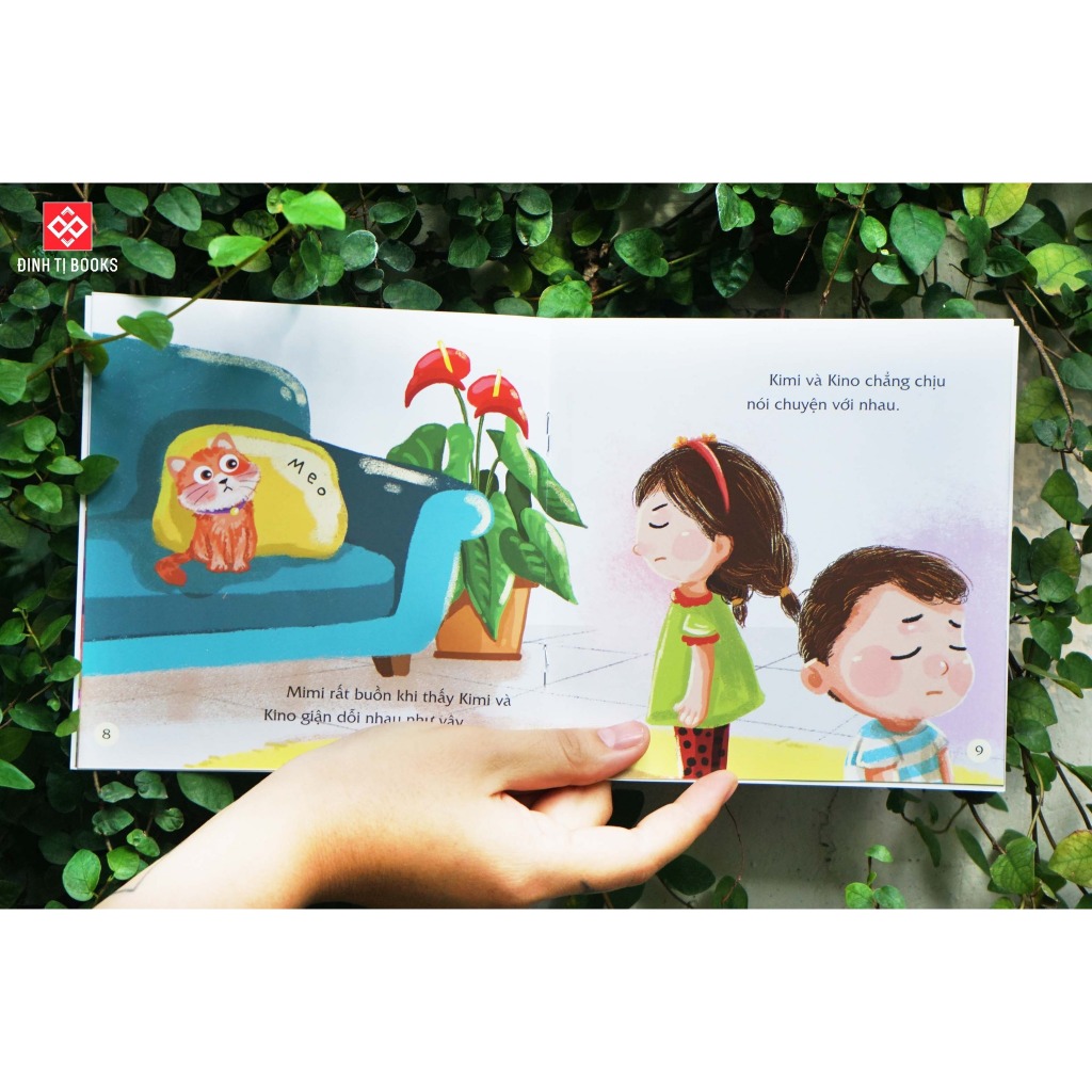 Sách - Giáo dục nhân cách cho trẻ - Bé học cách yêu thương, đồng cảm và biết ơn - Đinh Tị Books