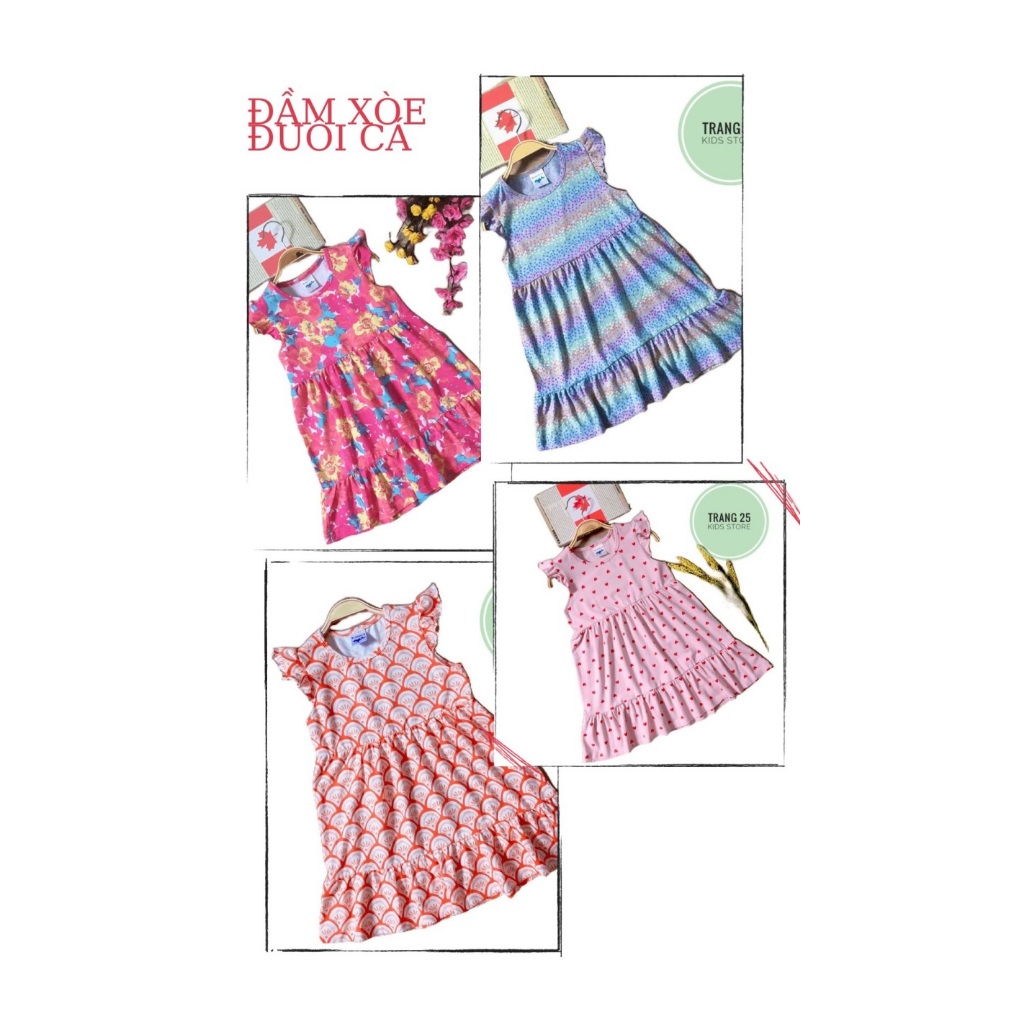 Đầm , Váy Thun Bé Gái Vải xuất cotton bền đẹp, đường may chắc chắn AD011 - Trang 25Kids
