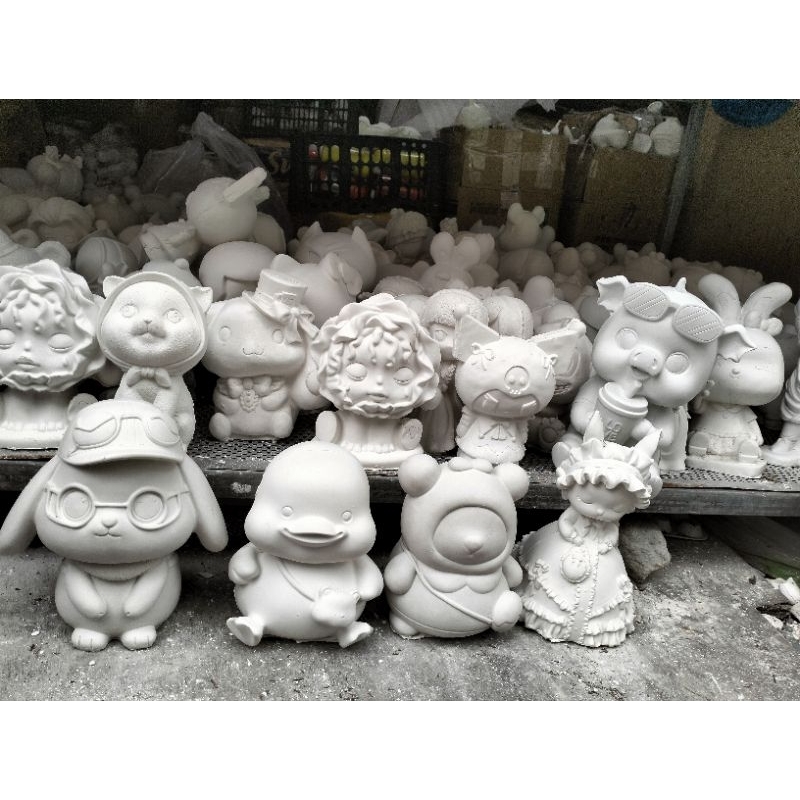 Tô tượng 16_25 cm hót tren tặng lật đật mini