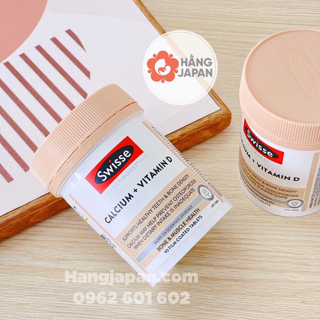 Viên Uống Bổ Sung Canxi Swisse Calcium + Vitamin D Của Úc