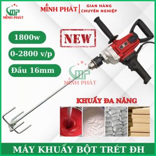 Máy khuấy sơn khuấy bột trét matit đh, khuấy keo trộn vữa xi măng minh phát