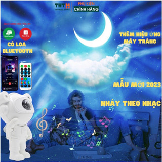 Đèn phi hành gia có loa bluetooth Đèn galaxy thiên hà chiếu trăng mây sao 2024 Làm Quà tặng Trang trí Quẩy